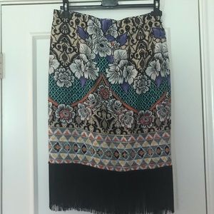 Ivy Jane Skirt with fringe trim S